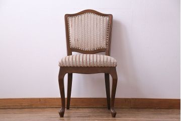 中古　イタリア家具　座り心地のいいクッションシートのダイニングチェア(椅子、ワークチェア)(1)