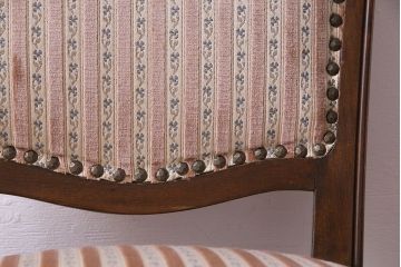 中古　イタリア家具　座り心地のいいクッションシートのダイニングチェア(椅子、ワークチェア)(1)