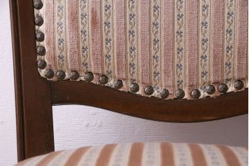 中古　イタリア家具　座り心地のいいクッションシートのダイニングチェア(椅子、ワークチェア)(1)