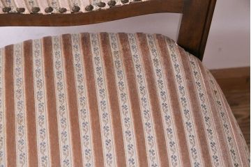 中古　イタリア家具　座り心地のいいクッションシートのダイニングチェア(椅子、ワークチェア)(1)