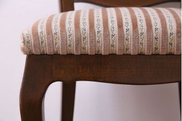 中古　イタリア家具　座り心地のいいクッションシートのダイニングチェア(椅子、ワークチェア)(1)