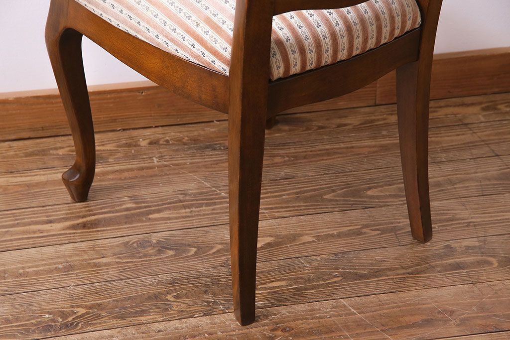 中古　イタリア家具　座り心地のいいクッションシートのダイニングチェア(椅子、ワークチェア)(1)