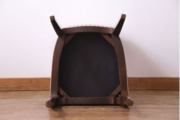 中古　イタリア家具　座り心地のいいクッションシートのダイニングチェア(椅子、ワークチェア)(1)