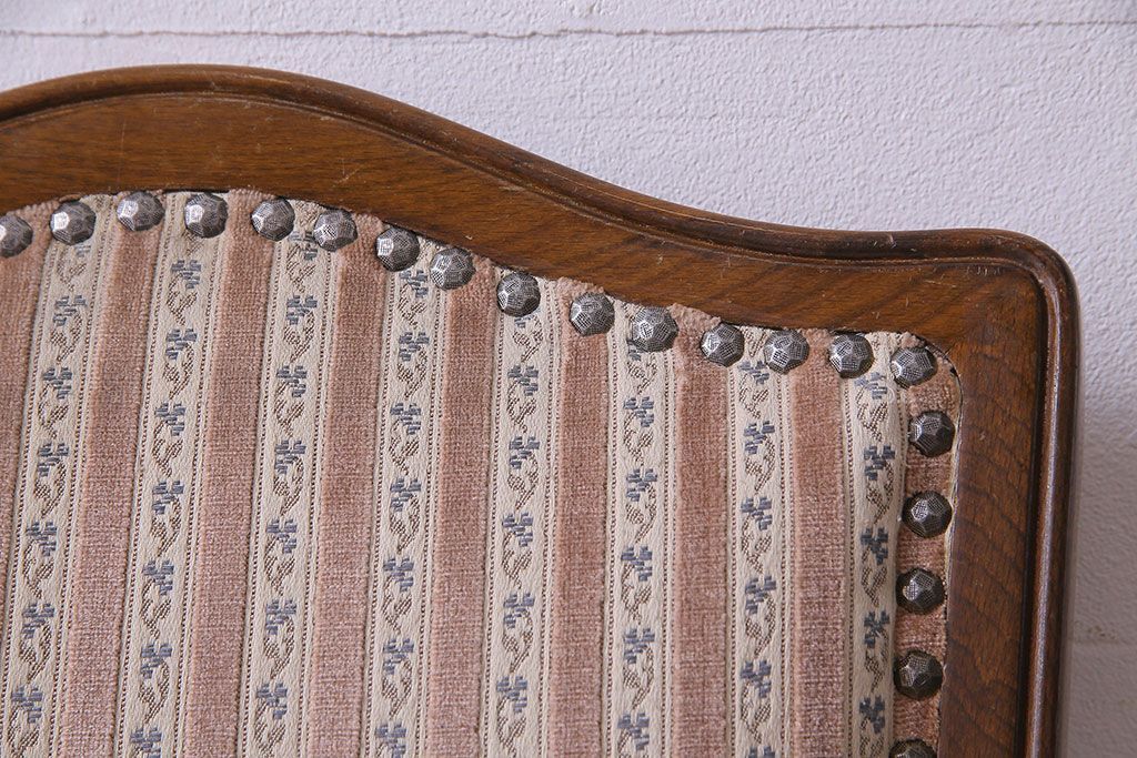 中古　イタリア家具　座り心地のいいクッションシートのダイニングチェア(椅子、ワークチェア)(2)