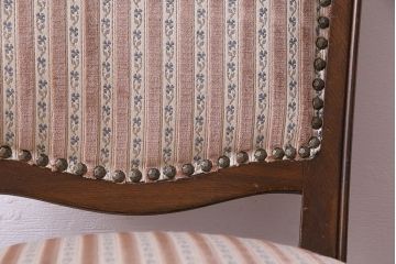 中古　イタリア家具　座り心地のいいクッションシートのダイニングチェア(椅子、ワークチェア)(2)