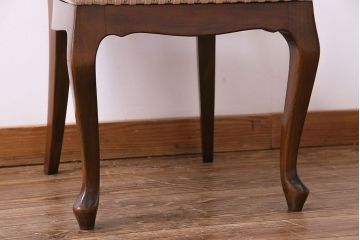 中古　イタリア家具　座り心地のいいクッションシートのダイニングチェア(椅子、ワークチェア)(2)