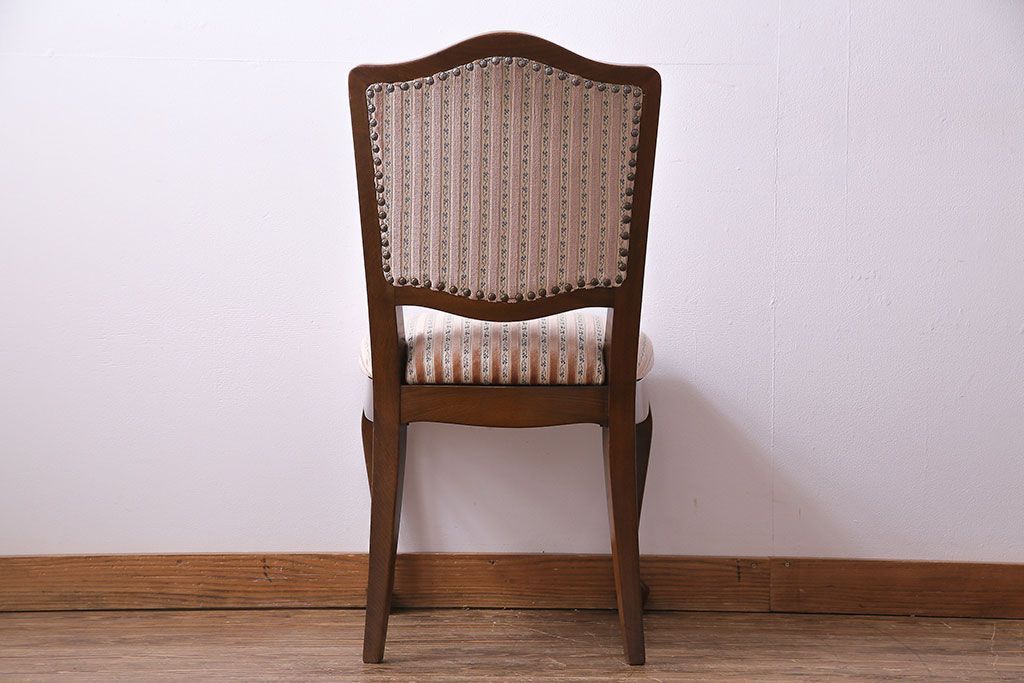 中古　イタリア家具　座り心地のいいクッションシートのダイニングチェア(椅子、ワークチェア)(2)