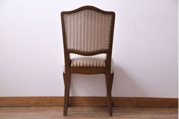 中古　イタリア家具　座り心地のいいクッションシートのダイニングチェア(椅子、ワークチェア)(2)