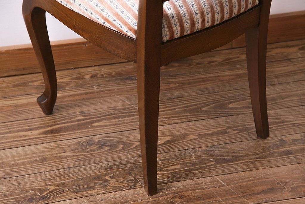 中古　イタリア家具　座り心地のいいクッションシートのダイニングチェア(椅子、ワークチェア)(2)