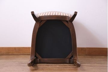 中古　イタリア家具　座り心地のいいクッションシートのダイニングチェア(椅子、ワークチェア)(2)