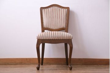 中古　イタリア家具　座り心地のいいクッションシートのダイニングチェア(椅子、ワークチェア)(3)