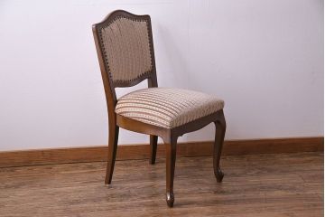 中古　イタリア家具　座り心地のいいクッションシートのダイニングチェア(椅子、ワークチェア)(3)