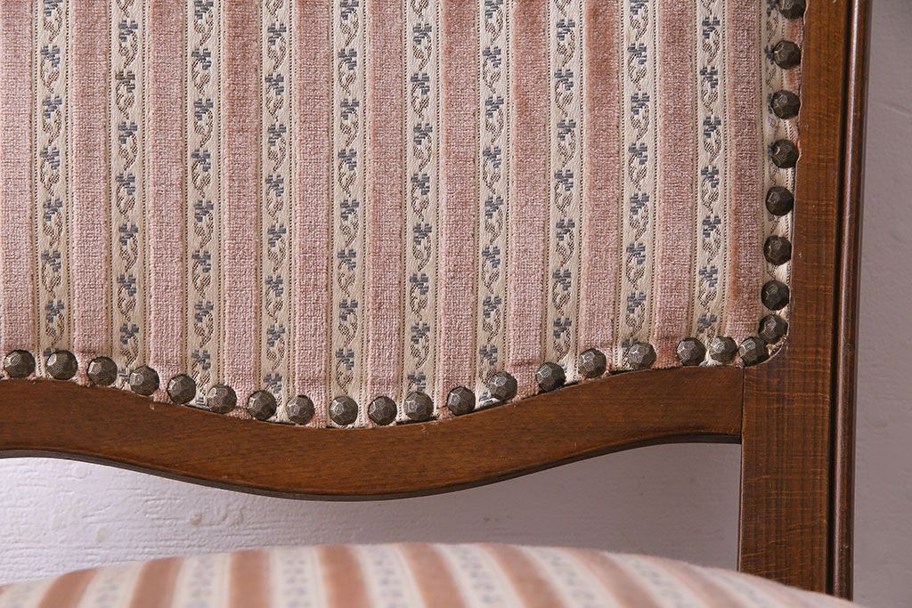 中古　イタリア家具　座り心地のいいクッションシートのダイニングチェア(椅子、ワークチェア)(3)