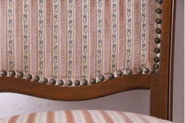 中古　イタリア家具　座り心地のいいクッションシートのダイニングチェア(椅子、ワークチェア)(3)