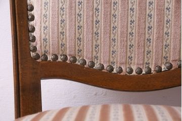 中古　イタリア家具　座り心地のいいクッションシートのダイニングチェア(椅子、ワークチェア)(3)