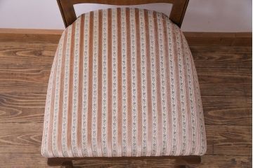 中古　イタリア家具　座り心地のいいクッションシートのダイニングチェア(椅子、ワークチェア)(3)