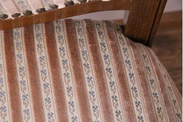 中古　イタリア家具　座り心地のいいクッションシートのダイニングチェア(椅子、ワークチェア)(3)