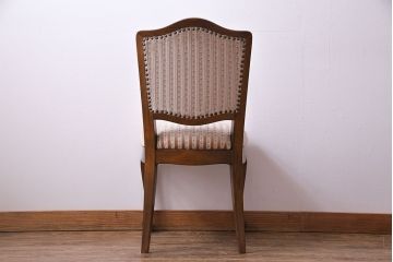 中古　イタリア家具　座り心地のいいクッションシートのダイニングチェア(椅子、ワークチェア)(3)