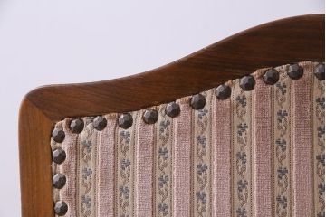 中古　イタリア家具　座り心地のいいクッションシートのダイニングチェア(椅子、ワークチェア)(3)