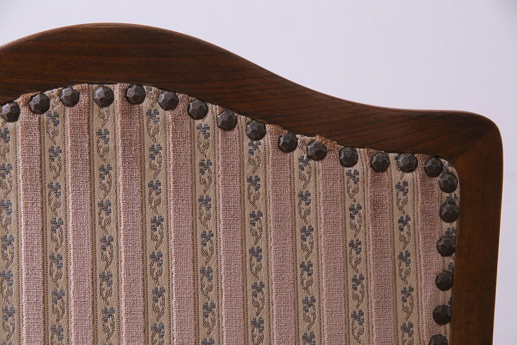 中古　イタリア家具　座り心地のいいクッションシートのダイニングチェア(椅子、ワークチェア)(3)