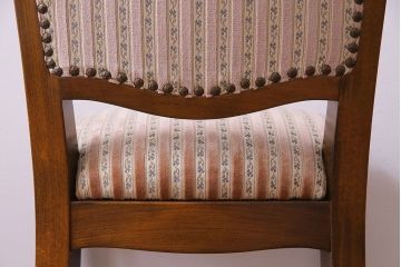 中古　イタリア家具　座り心地のいいクッションシートのダイニングチェア(椅子、ワークチェア)(3)