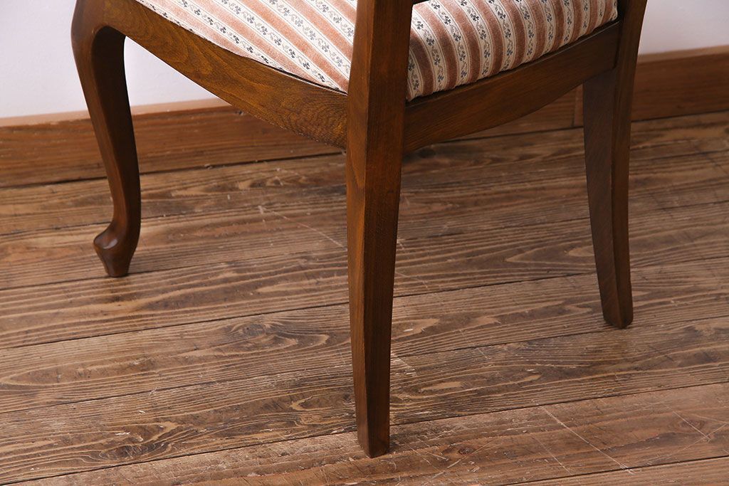 中古　イタリア家具　座り心地のいいクッションシートのダイニングチェア(椅子、ワークチェア)(3)