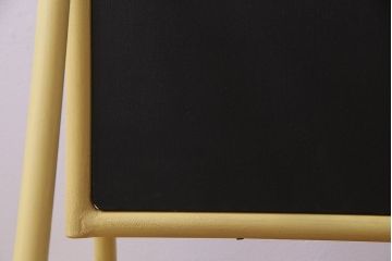 アンティーク雑貨　ペイント家具　ナチュラルカラーがペイントされたレトロなブラックボード(黒板)(1)