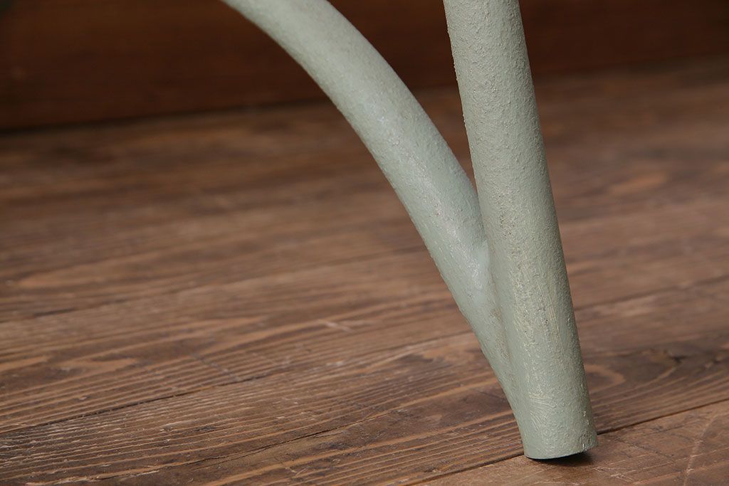 アンティーク雑貨　ペイント家具　ナチュラルカラーがペイントされたレトロなブラックボード(黒板)(2)