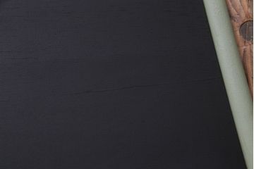 アンティーク雑貨　ペイント家具　ナチュラルカラーがペイントされたレトロなブラックボード(黒板)(2)