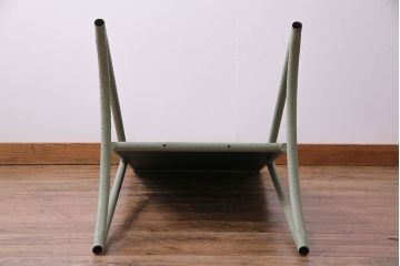 アンティーク雑貨　ペイント家具　ナチュラルカラーがペイントされたレトロなブラックボード(黒板)(2)