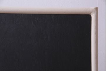 アンティーク雑貨　ペイント家具　ナチュラルカラーがペイントされたレトロなブラックボード(黒板)(3)