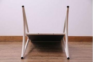 アンティーク雑貨　ペイント家具　ナチュラルカラーがペイントされたレトロなブラックボード(黒板)(3)