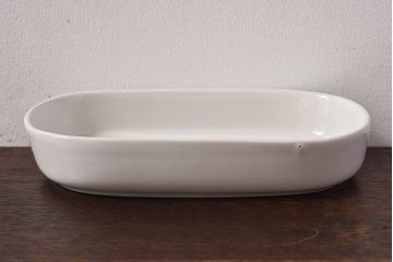 イギリス　JOHNSON BROTHERS(ジョンソン・ブラザーズ)　スクエア型白い長皿(深皿、プレート)