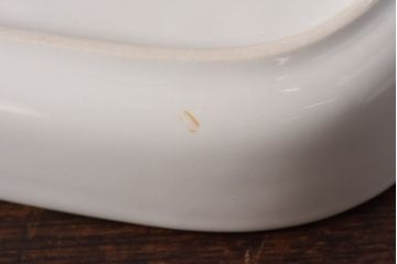 イギリス　JOHNSON BROTHERS(ジョンソン・ブラザーズ)　スクエア型白い長皿(深皿、プレート)