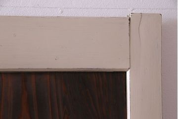 ペイント家具　カフェラテのような色づかいの木製引き戸2枚組(板戸、建具)