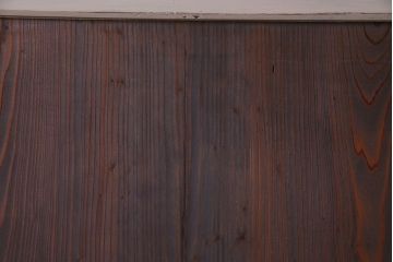 ペイント家具　カフェラテのような色づかいの木製引き戸2枚組(板戸、建具)