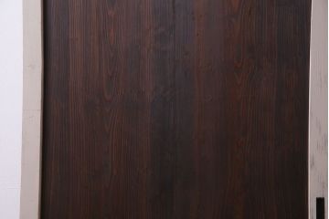 ペイント家具　カフェラテのような色づかいの木製引き戸2枚組(板戸、建具)