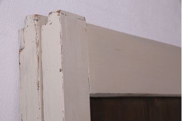 ペイント家具　カフェラテのような色づかいの木製引き戸2枚組(板戸、建具)