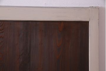 ペイント家具　カフェラテのような色づかいの木製引き戸2枚組(板戸、建具)