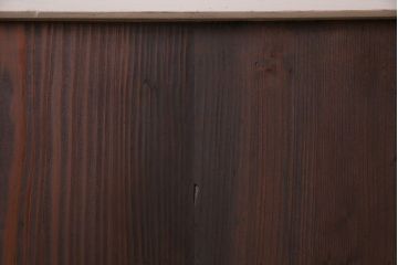 ペイント家具　カフェラテのような色づかいの木製引き戸2枚組(板戸、建具)