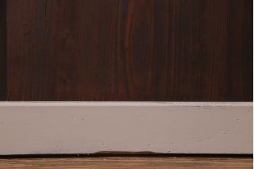 ペイント家具　カフェラテのような色づかいの木製引き戸2枚組(板戸、建具)