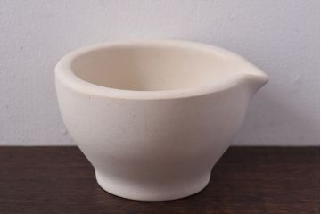 アンティーク雑貨　イギリス　MASON CASH(メイソンキャッシュ)　素焼きの風合いが魅力の磁器製スパイスマッシャー(乳鉢・乳棒)セット