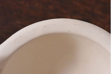 アンティーク雑貨　イギリス　MASON CASH(メイソンキャッシュ)　素焼きの風合いが魅力の磁器製スパイスマッシャー(乳鉢・乳棒)セット