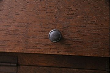 アンティーク家具　アンティーク　古材使用　2×3マス　ころんとした取っ手がかわいらしいパタパタ収納棚(マス目棚、戸棚)