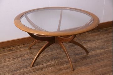ヴィンテージ家具　北欧ビンテージ　G-PLAN(ジープラン)　スパイダーコーヒーテーブル(ラウンドテーブル、カフェテーブル)