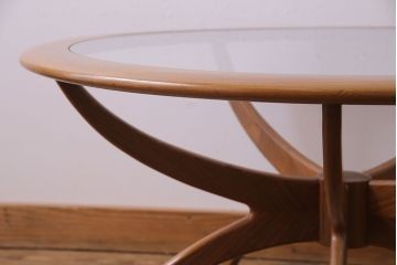 ヴィンテージ家具　北欧ビンテージ　G-PLAN(ジープラン)　スパイダーコーヒーテーブル(ラウンドテーブル、カフェテーブル)