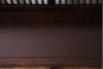 中古美品　松本民芸家具　D型布張り椅子(ベンチ、ソファ)(定価約55万円)