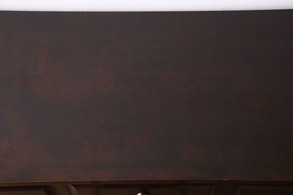 中古　北海道民芸家具　シックな雰囲気漂う2段重ねチェスト(整理タンス、引き出し)