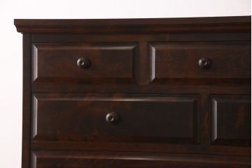 中古　北海道民芸家具　シックな雰囲気漂う2段重ねチェスト(整理タンス、引き出し)