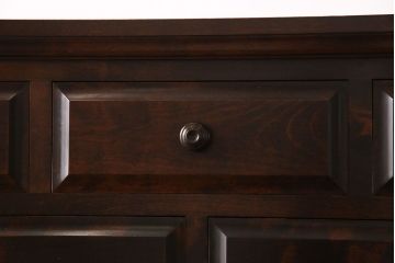 中古　北海道民芸家具　シックな雰囲気漂う2段重ねチェスト(整理タンス、引き出し)